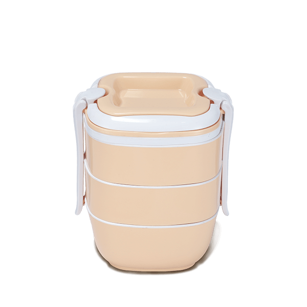 Sysco Tiffin Box-SQ Three Bati-Cream