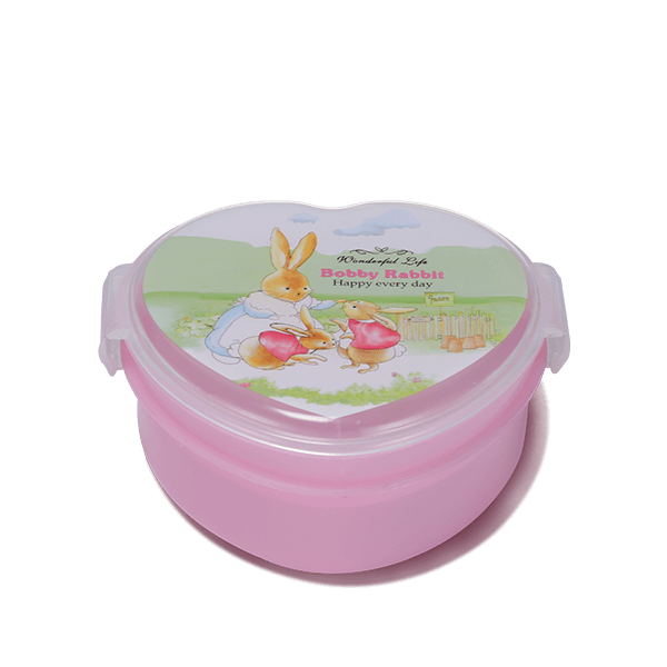 Love Shape Tiffin Box-Tr.Pink