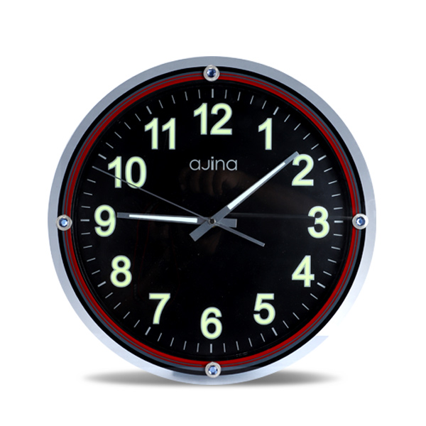 Casino Wall Clock Without Digit Round-Green