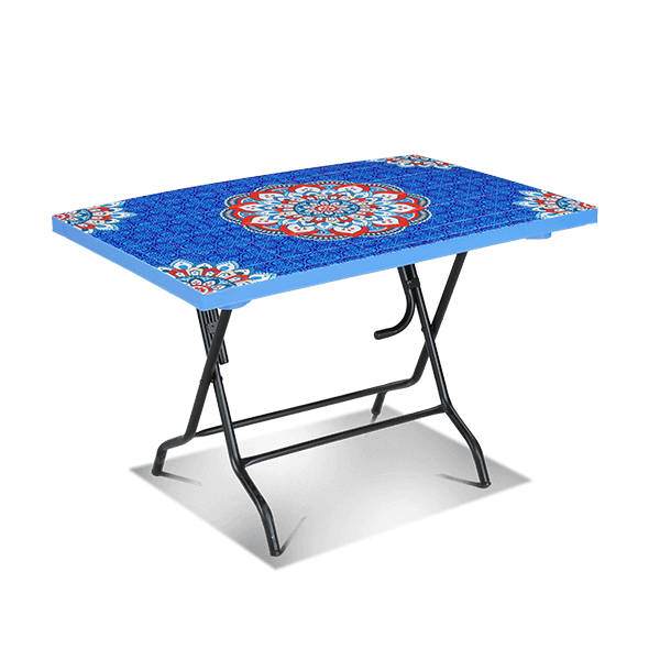 Deco Classic Table 4 Seat S/L Print - Blue Star