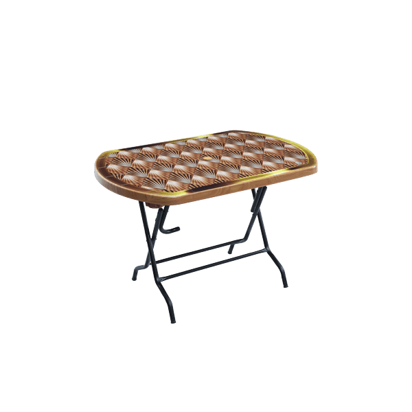 Dining Table 4 Seat Oval S/L Print Diamond - SW