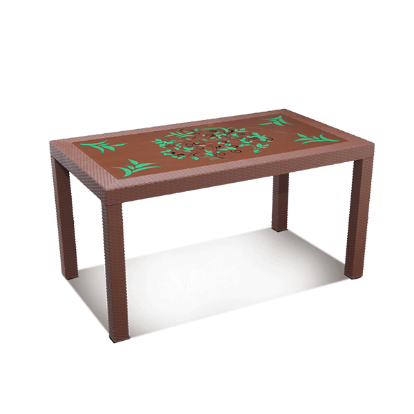 Caino Dinner Table 6 Seated P/L Printed Elegant-EB