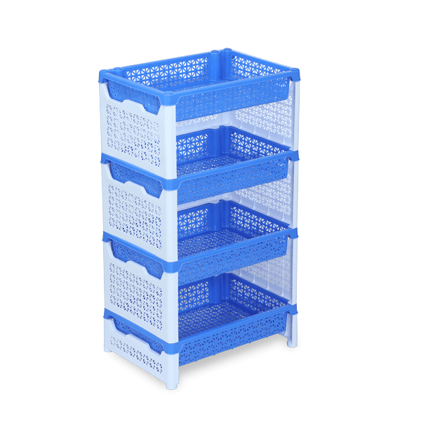 4 Step Lotus Fence Rack - Two Color Blue
