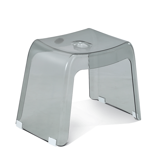 Transpa Deluxe Stool - Trans Gray